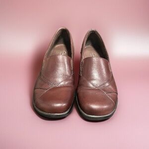 Clark’s Bendables Brown Leather Women's Shoes sz 6m